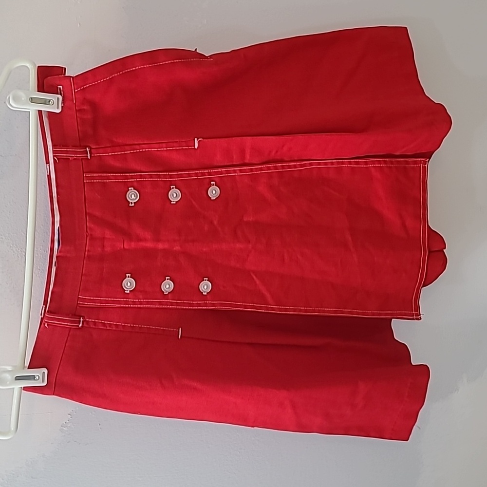 70s vintage red skort